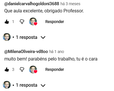 Comentário de aluno