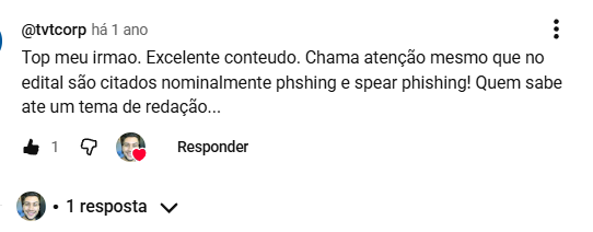 Comentário de aluno