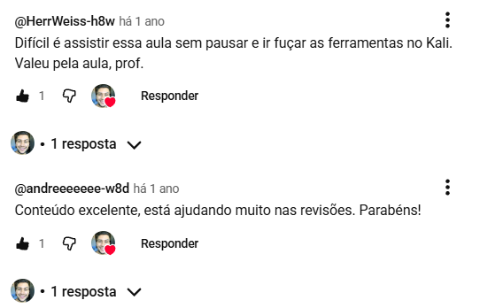 Comentário de aluno