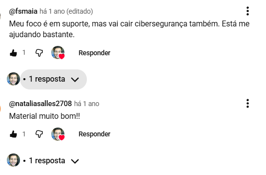 Comentário de aluno
